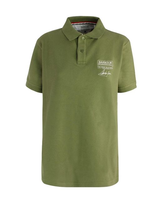 Barbour Green B.Intl Steve Mcqueen Polo Shirt for men