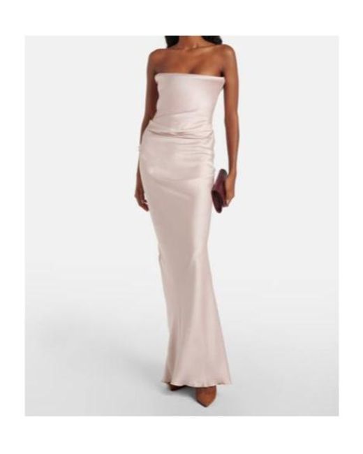 Victoria Beckham White Corset Gown