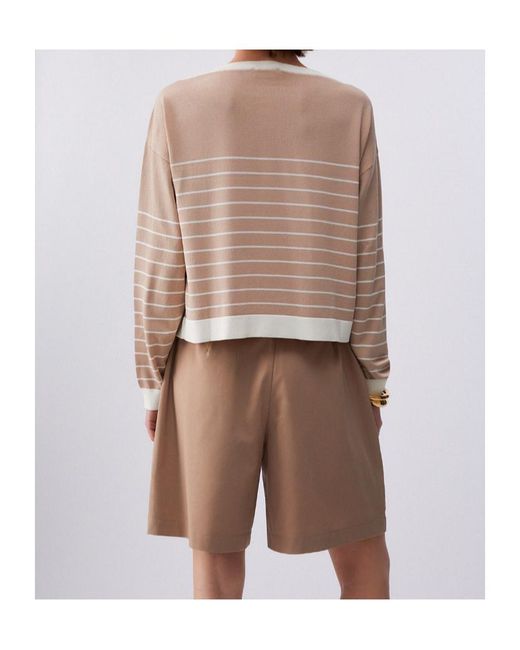 Liu Jo Pink Striped Jumper