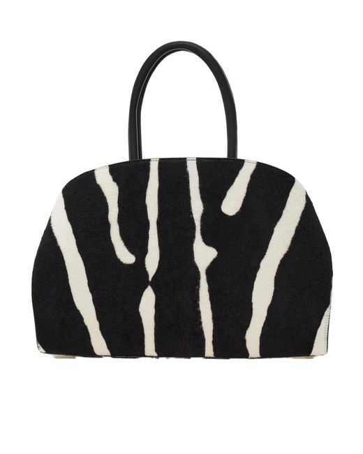 Ferragamo Black Ferragamo Hug Small Printed Tote Bag