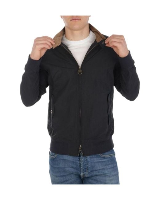 Barbour Black International Rectifier Zipped Long-Sleeved Jacket for men