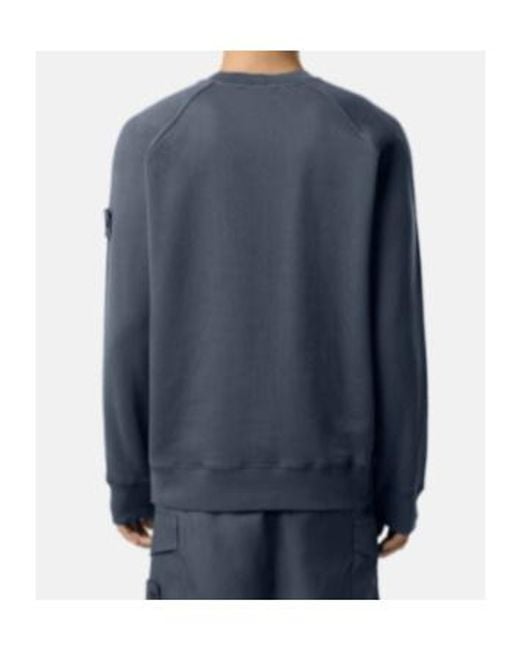 Stone Island Blue Ghost Comfort-Fit Crewneck Sweatshirt for men