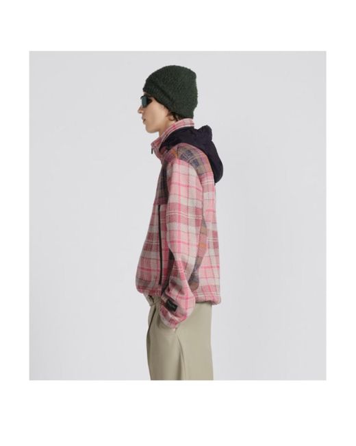 Dior Red Homme Hooded Puffer Jacket for men