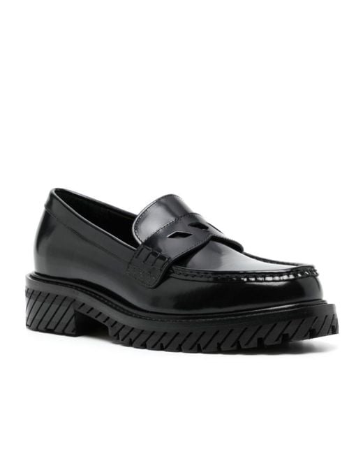 Off-White c/o Virgil Abloh Black Slip-On Loafers