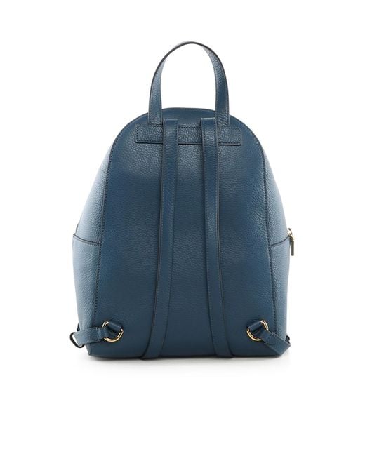 Coccinelle Blue Logo Printed Backpack