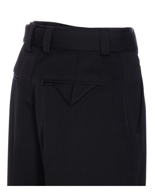 Bottega Veneta Blue Belted Waist Tailored Trousers