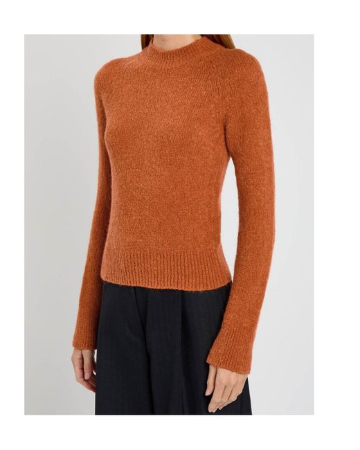 Dries Van Noten Brown Alpaca Wool Blend Sweater