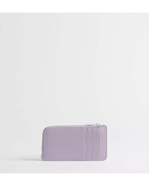 Dior Purple Jardin Cosmos Zipped Card Holder