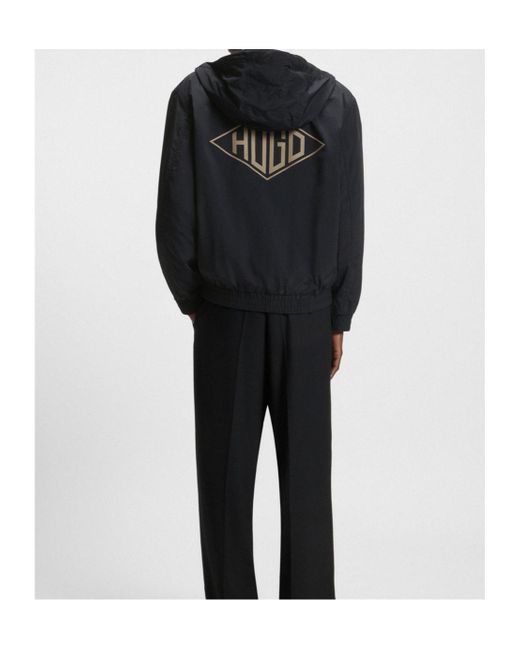 Boss Black Logo Hooded Jacket for men