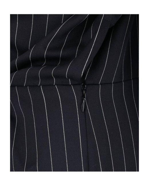Dondup Black Erotica Striped Shirt Dress
