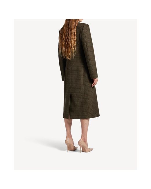 Balenciaga Multicolor Check Patterned Standard Coat