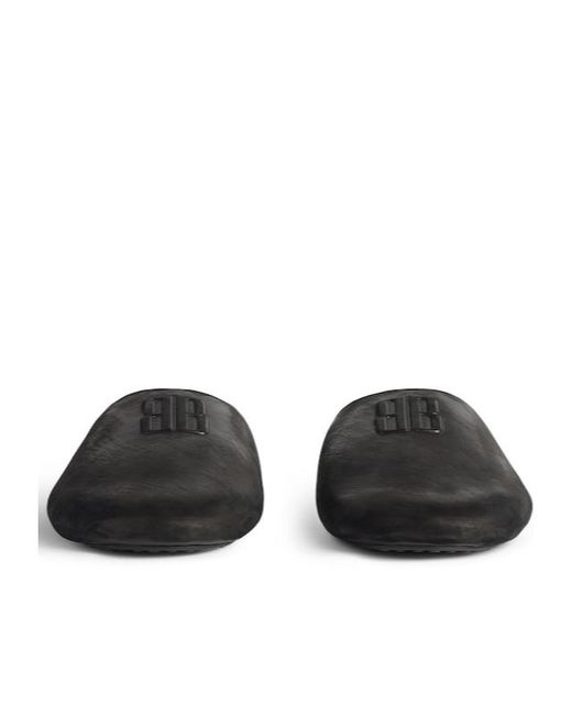 Balenciaga Black Château Flat Mule for men