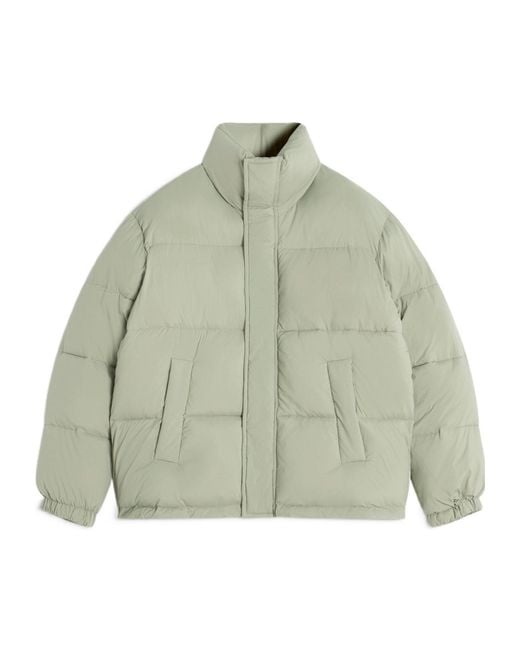 Maison Kitsuné Green Quilted Puffer Jacket for men