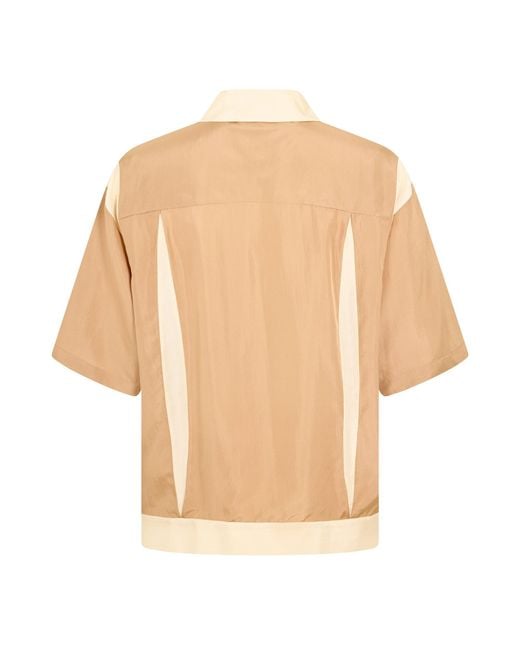 DSquared² Natural Button-Down Short-Sleeved Shirt for men