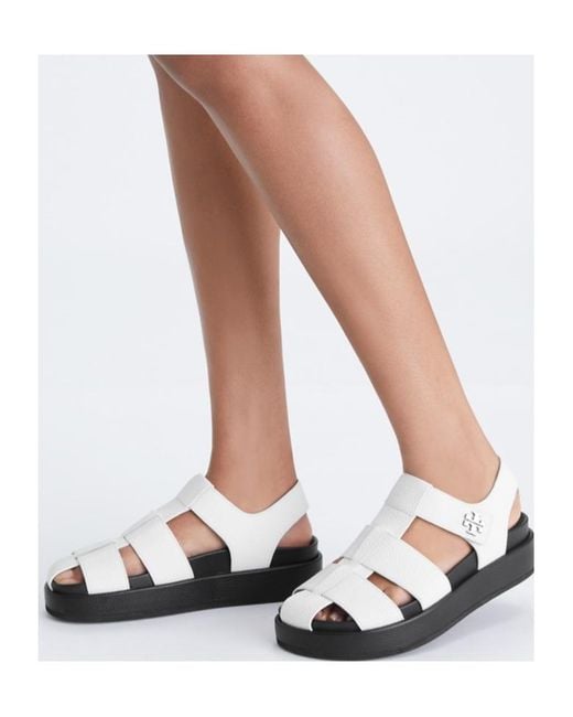 Tory Burch Black Kira Sport Fisherman Sandals