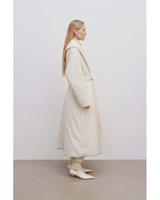 The Row White Francine Long Tunic Coat