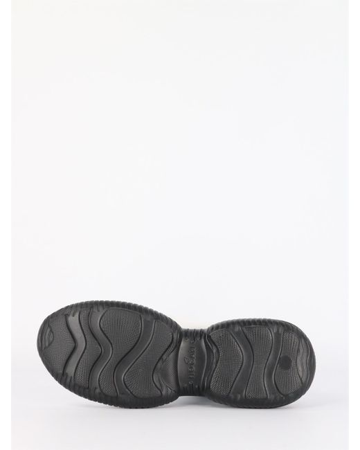 Hogan White Round Toe Chunky Boots
