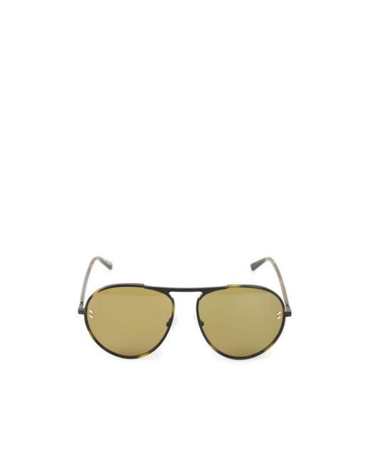 Stella McCartney Metallic Geometric Frame Sunglasses