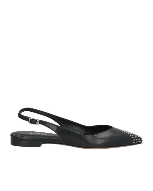 Isabel Marant Black Slingback Flats