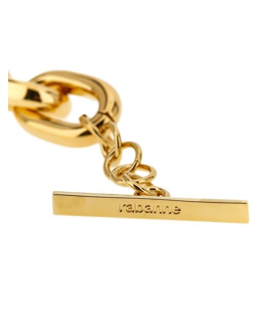 Rabanne Metallic Xl Link Embellsihed Bracelet