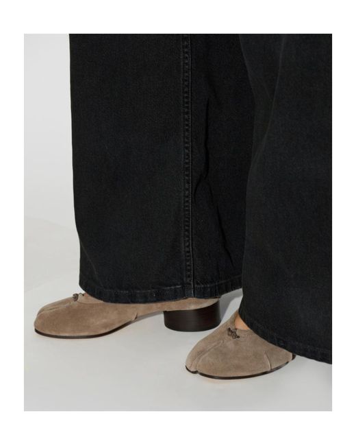 Maison Margiela Brown Tabi Low-Heeled Shoes