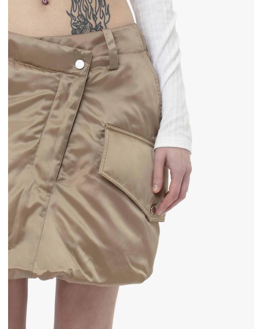 J.W. Anderson Brown Jw Anderson Padded Cargo Mini Skirt
