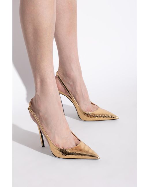 DSquared² Metallic Pointed Toe High Heel Sandals
