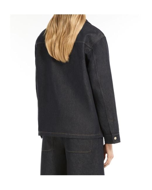 Max Mara Black Studio Amico Straight Hem Polo Top