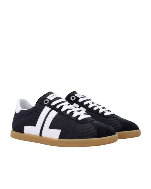 Lanvin Blue Round-Toe Sneakers