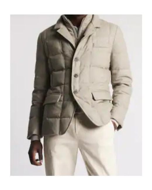 Fay Natural Quilted Zip-Closure Coat for men