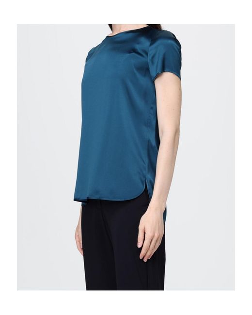 Max Mara Blue Short-Sleeved Top
