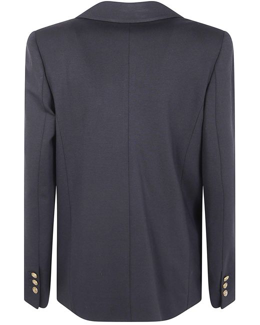 Twinset Blue Single-Breasted Blazer