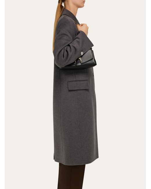 Ferragamo Black Ferragamo Front Flap Crossbody Bag