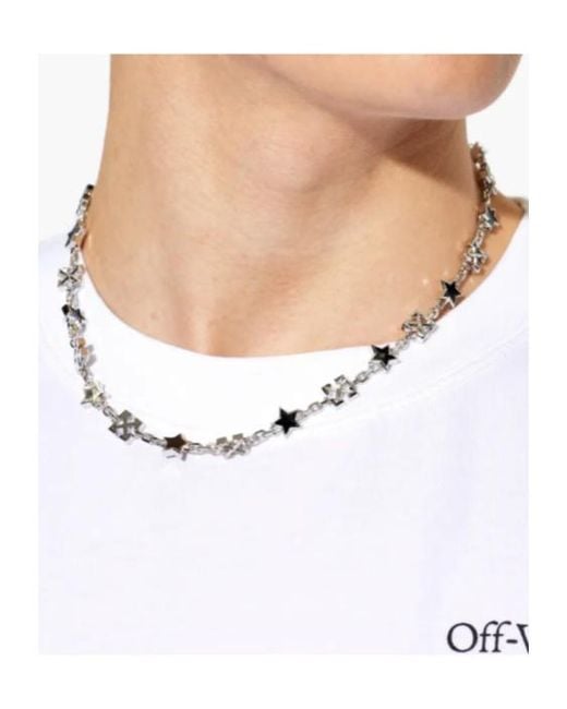 Off-White c/o Virgil Abloh Multicolor Arrows Star-Motif Necklace for men