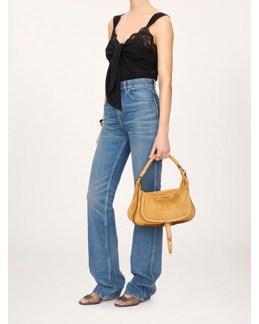 Chloé Brown Chloé Marcie Small Flap Shoulder Bag