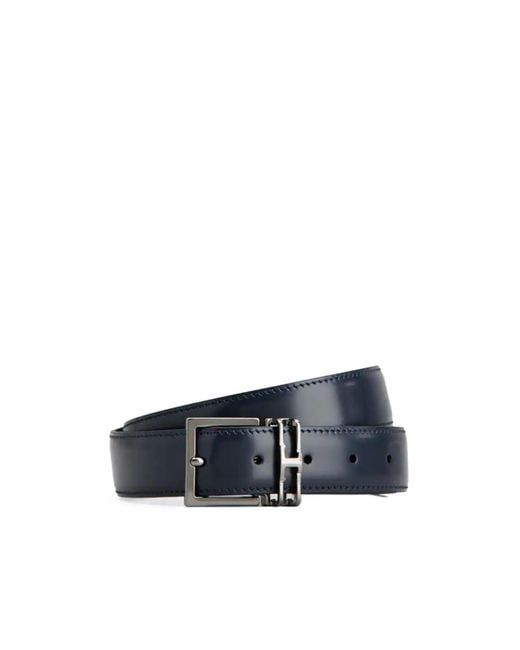 Tod's Blue Adjustable Double-Sided Belt for men