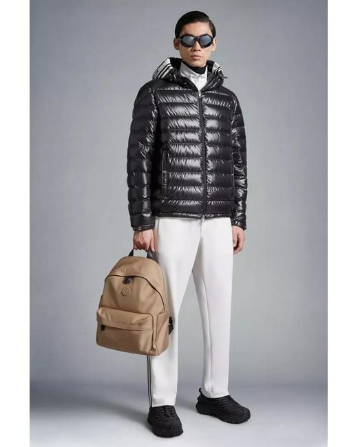 Moncler Black Zip-Up Padded Jacket for men