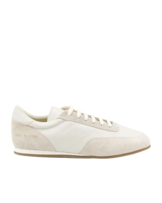 Common Projects White Leather Suede Sneakers for men