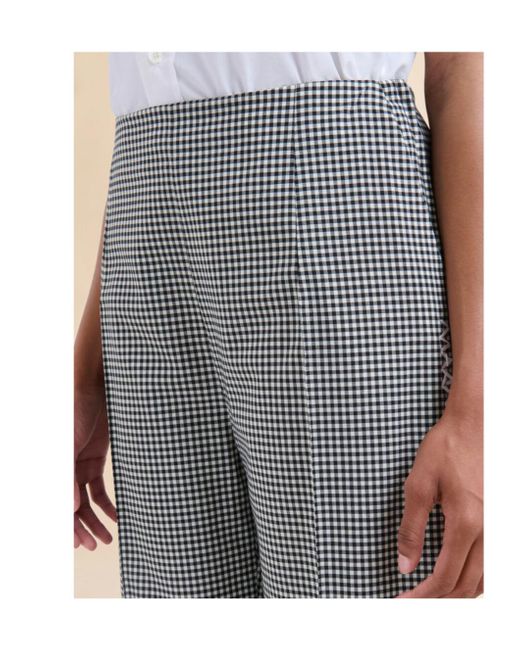 Marni Gray Checked Tailored Trousers