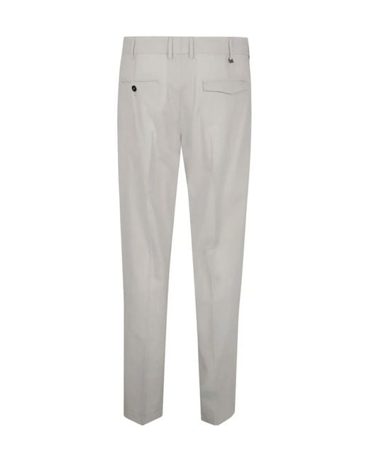 PT01 Gray Wool Chinos for men