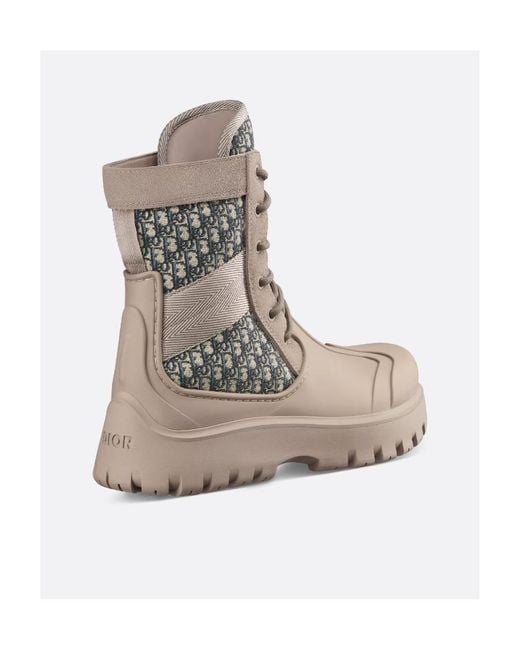 Dior Gray Homme Garden Lace-Up Boots for men