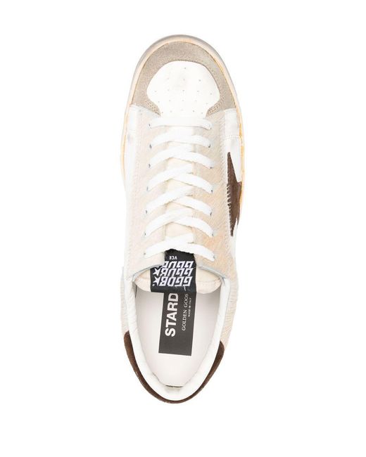 Golden Goose Deluxe Brand Natural Stardan Lace-Up Sneakers for men