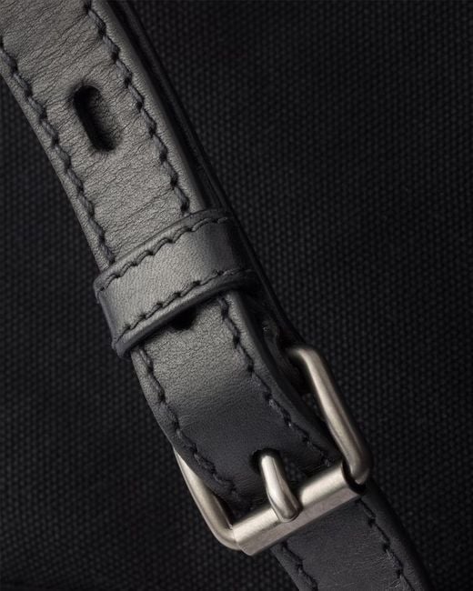 Prada Black Route Canvas And Leather Shoulder Bag for men