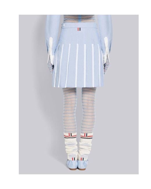 Thom Browne Black Pleated Skirt