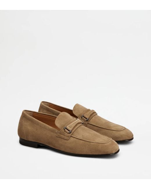 Tod's Brown Round-Toe Loafers for men