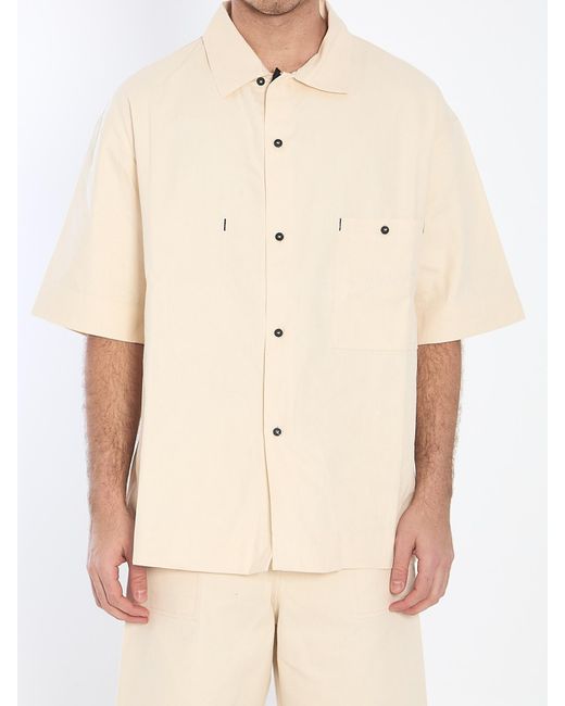 Jacquemus La Chemise De-Nîmes Aloe Shirt in White for Men | Lyst
