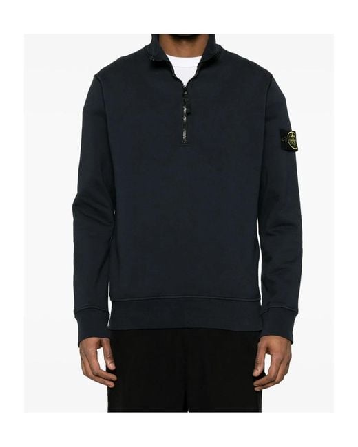 Stone Island Blue Compass Hoodie for men