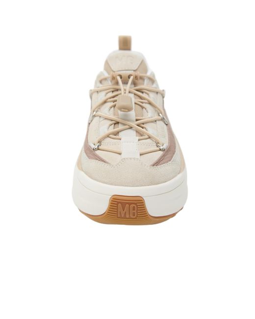 Moon Boot White Chunky Sole Lace-Up Sneakers
