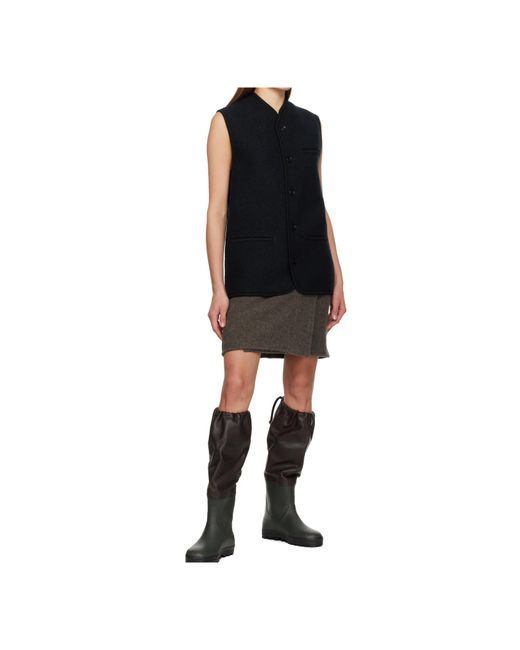 Rier Blue Walker Wool Vest for men