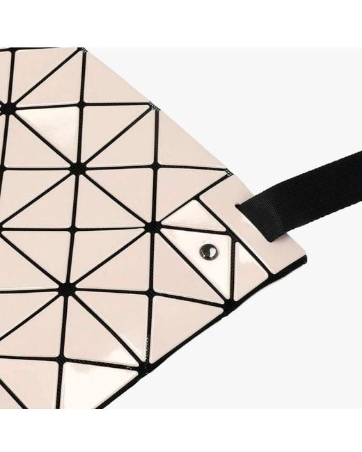 Issey Miyake White Geometric Pattern Crossbody Bag
